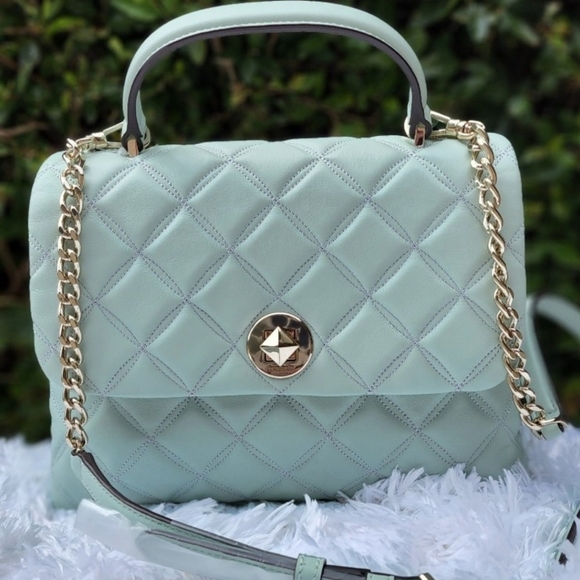 kate spade Handbags - NWT Kate Spade Natalia Top Handle Satchel Teal
